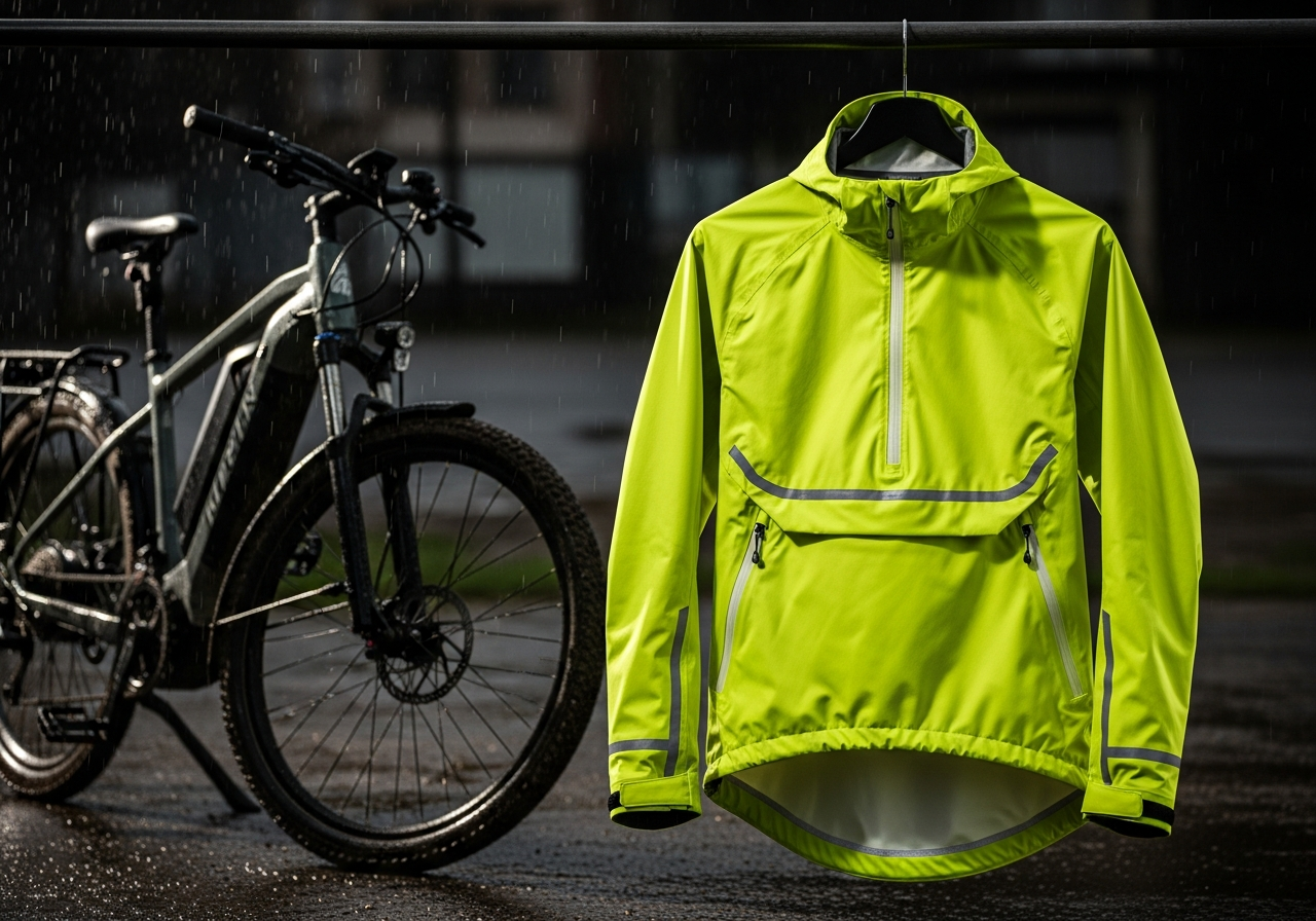 Cycling rain jacket
