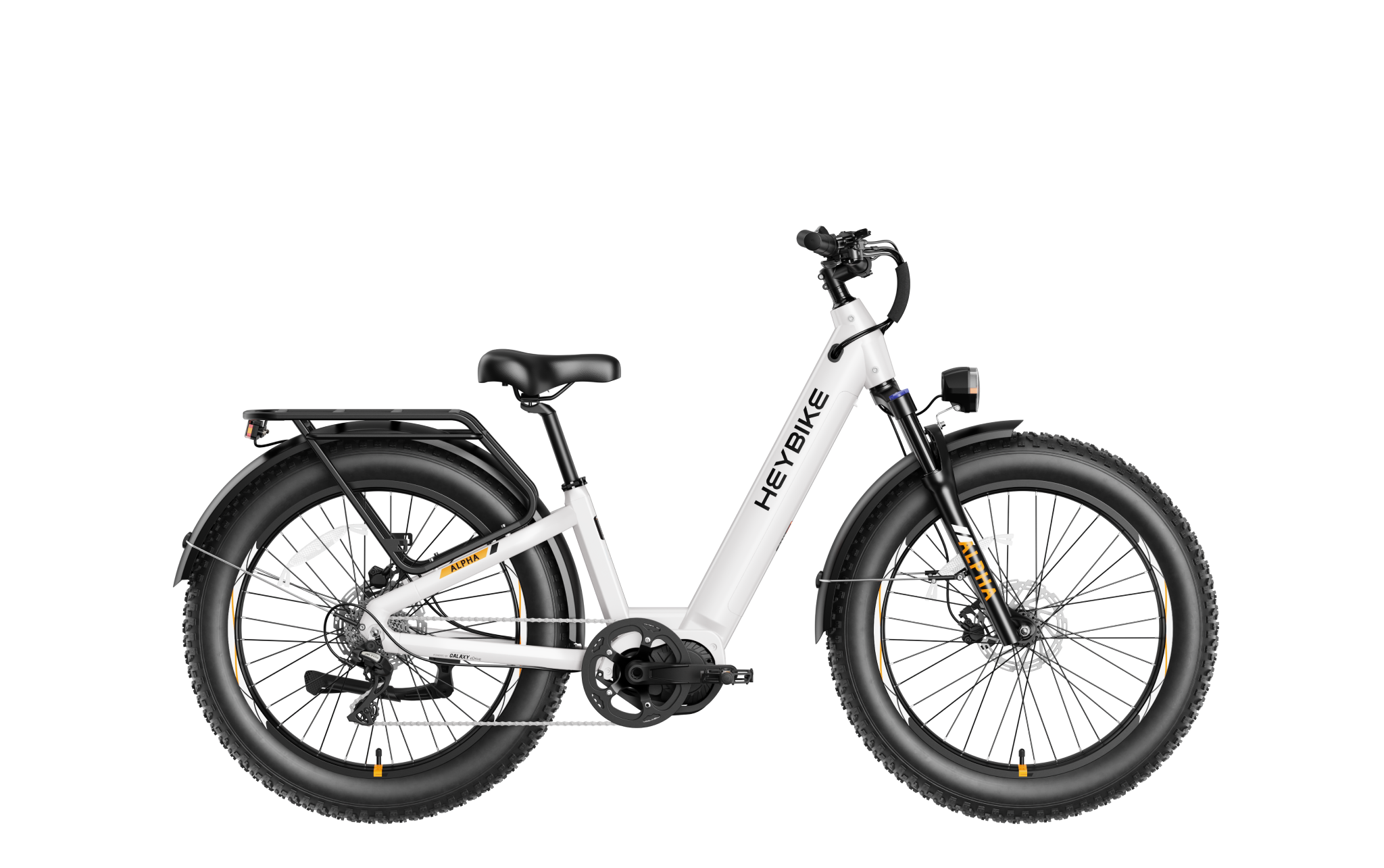 Heybike ALPHA mid-drive fat-tire e-bike, official Heybike photo