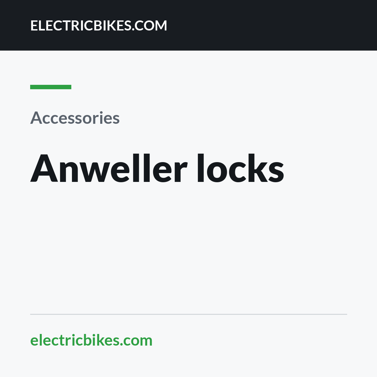 Anweller locks
