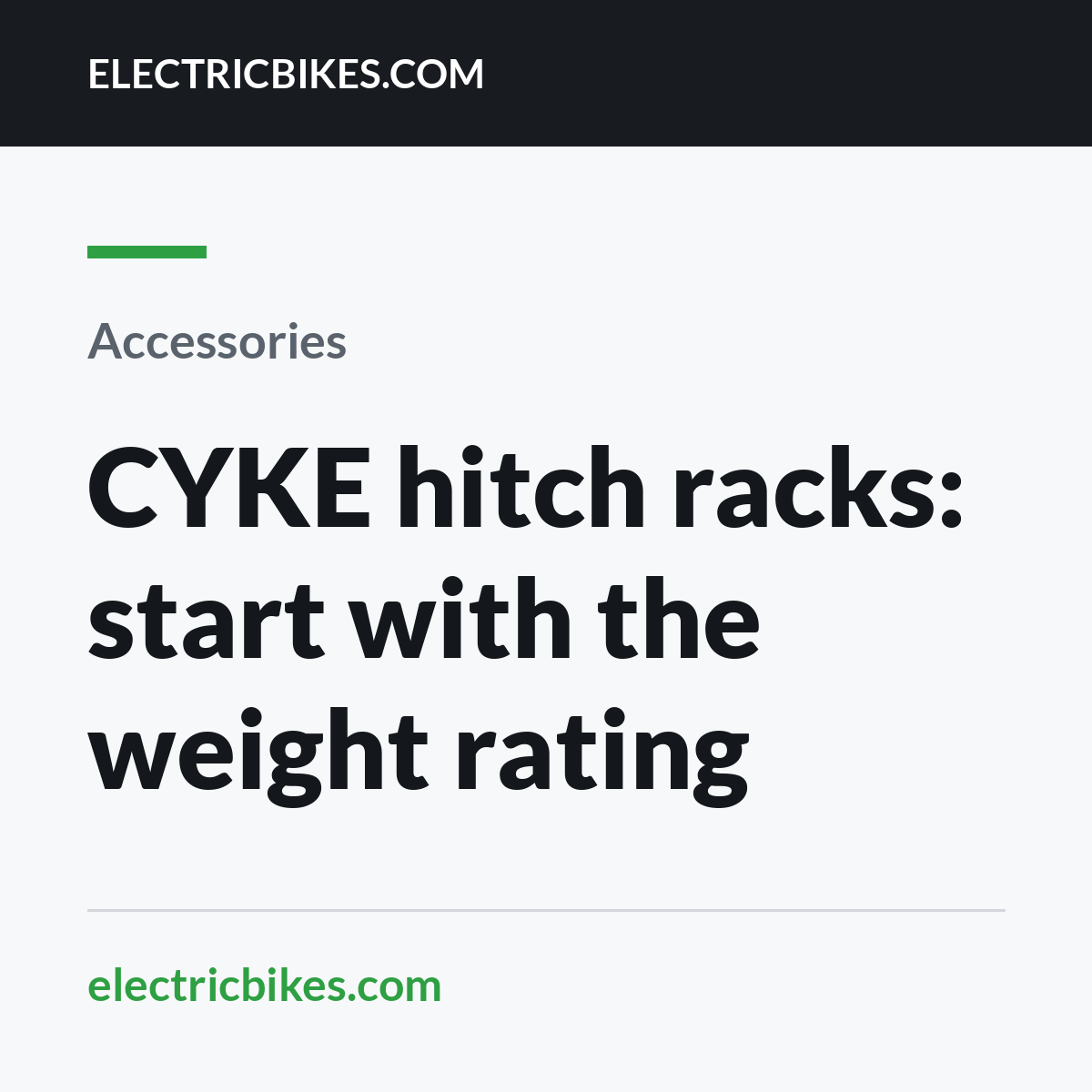 CYKE hitch racks