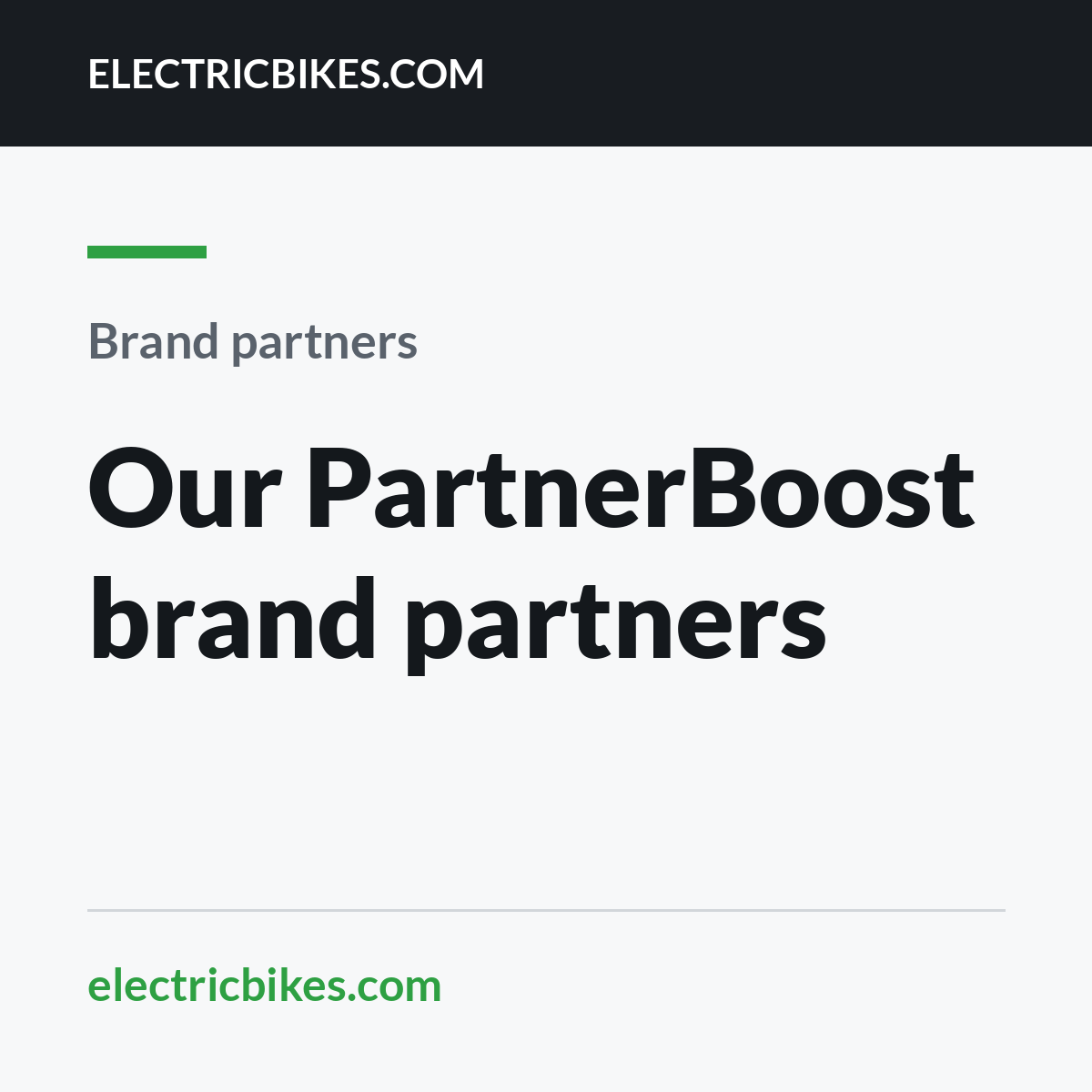 Our PartnerBoost brand partners