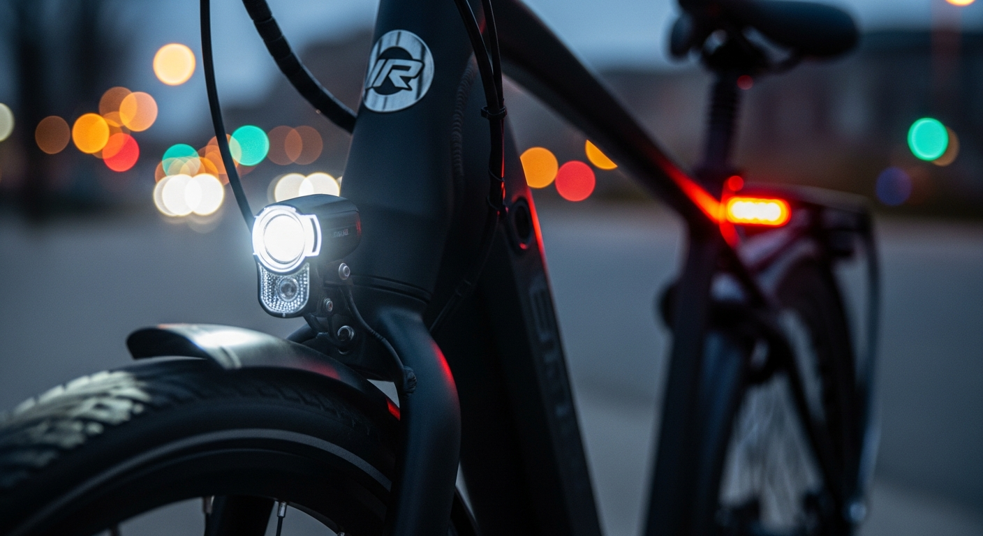 Front and rear running lights, every ride, day or night